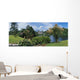 River In Front Of A Castle Wall Mural