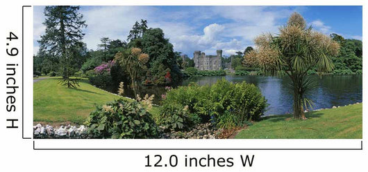 River In Front Of A Castle Wall Mural