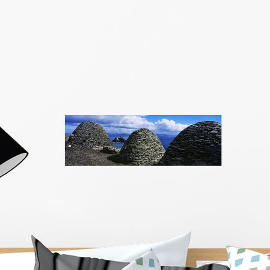 Beehive Huts At The Coast Wall Mural