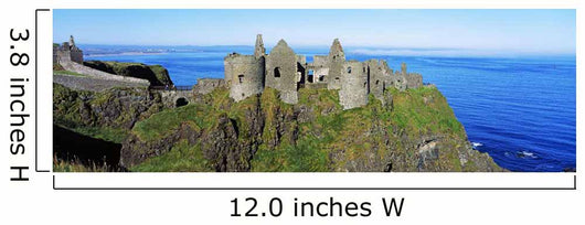 Castle On A Cliff, Dunluce Castle, County Antrim, Northern Ireland Wall Mural