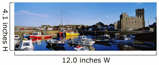 Fishing Boats At A Harbor Wall Mural