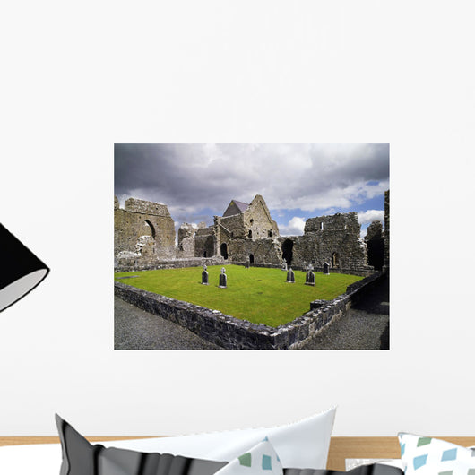 Abbeyknockmoy, Cistercian Abbey Of Knockmoy, Co Galway, Ireland Wall Mural