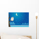 snowy winter owl Wall Mural