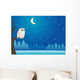 snowy winter owl Wall Mural