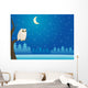 snowy winter owl Wall Mural
