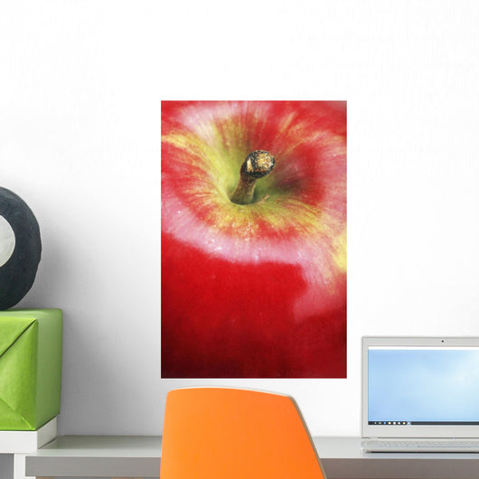 Closeup Of An Apple Wall Mural