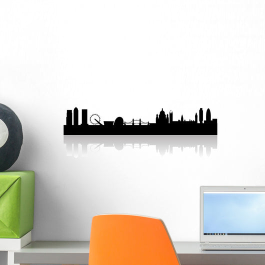 london city skyline with landmarks vector Wall Decal