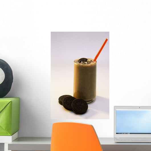 Chocolate Milk With Cookies Wall Mural