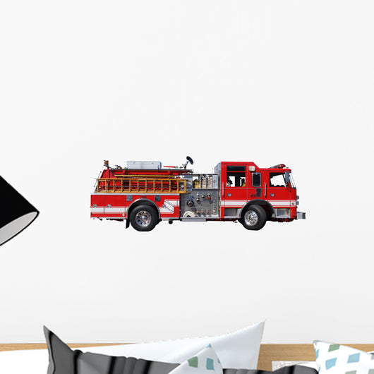 Ladder Fire Truck Wall Decal
