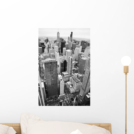 Urban City Architecture Background Chicago Wall Decal