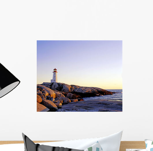 Lighthouse On Peggy's Cove, Nova Scotia Wall Mural