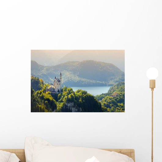 Famous Neuschwanstein Castle Fairy Tale Mist Wall Decal