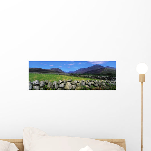 Irish Snow Scenes, Co Wicklow, Powerscourt Waterfall Wall Mural