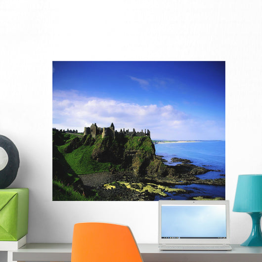 13Th Century Castle On A Basalt Outcropping By The Atlantic Wall Mural