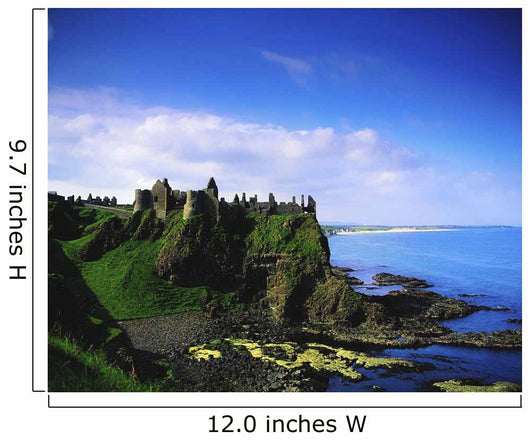 13Th Century Castle On A Basalt Outcropping By The Atlantic Wall Mural