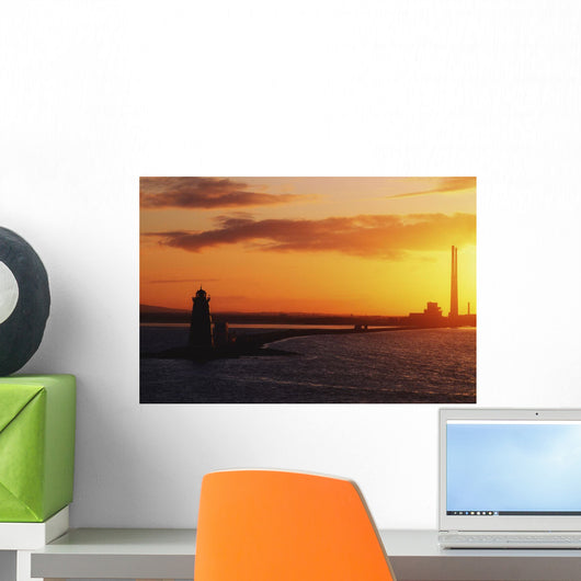 River Liffey, Dublin, Co Dublin, Ireland Wall Mural