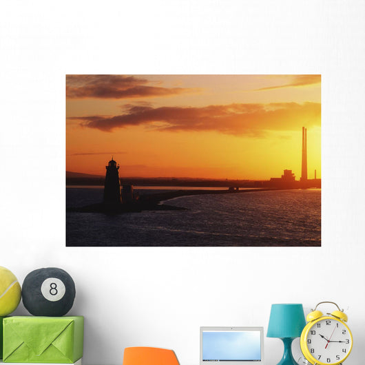 River Liffey, Dublin, Co Dublin, Ireland Wall Mural