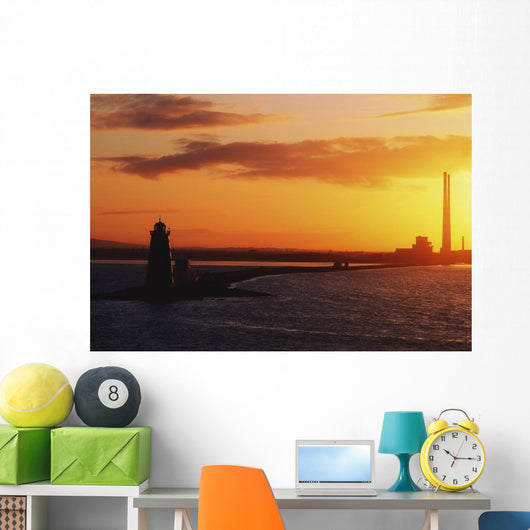 River Liffey, Dublin, Co Dublin, Ireland Wall Mural