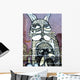Cat and Owl Wall Decal