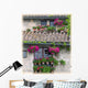 Flower Pots In Windows In Arles, Provence, France Wall Mural