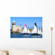 Howth 17 Yachts, Howth Harbour, Co Dublin, Ireland Wall Mural