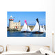 Howth 17 Yachts, Howth Harbour, Co Dublin, Ireland Wall Mural