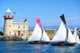 Howth 17 Yachts, Howth Harbour, Co Dublin, Ireland Wall Mural