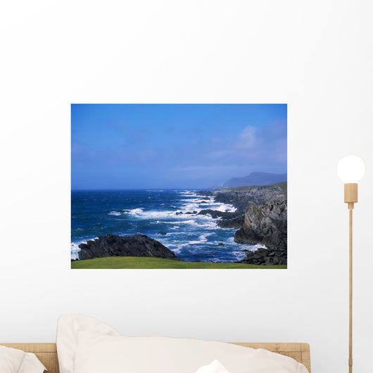 Atlantic Ocean, Achill Island, Looking Towards Keel, Co Mayo, Ireland Wall Mural