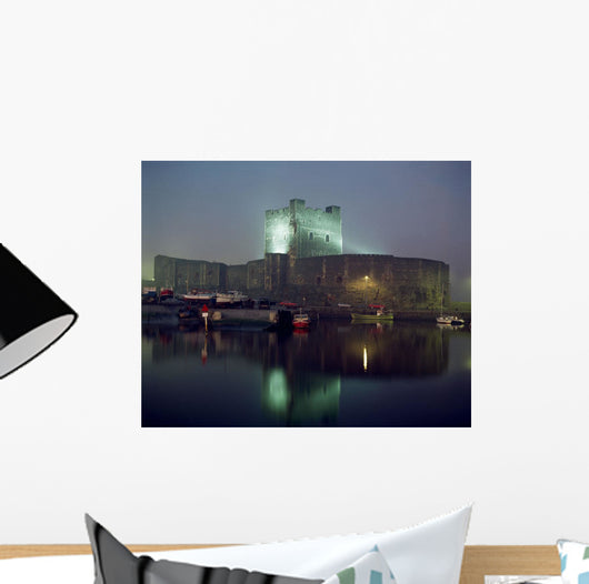 Carrickfergus Castle & Harbour, Co Antrim, Ireland Wall Mural