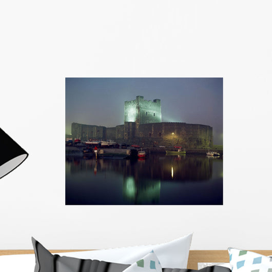 Carrickfergus Castle & Harbour, Co Antrim, Ireland Wall Mural