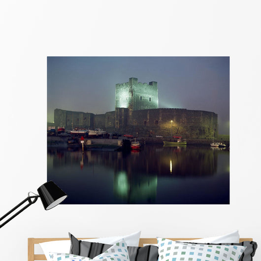 Carrickfergus Castle & Harbour, Co Antrim, Ireland Wall Mural