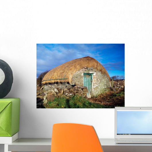 Thatched Shed, St Johns Point, Co Donegal, Ireland Wall Mural