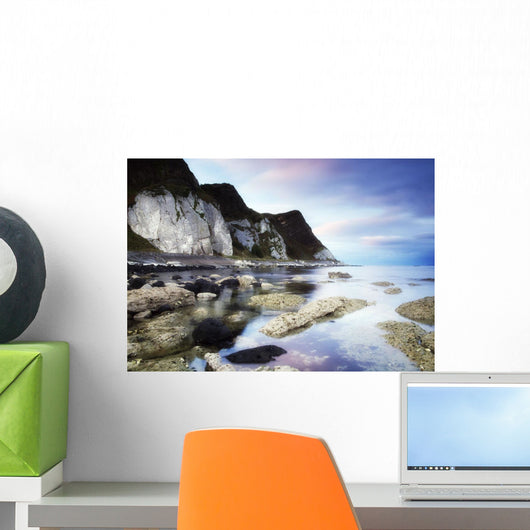 Coast Between Carnlough & Waterfoot, Co Antrim, Ireland Wall Mural