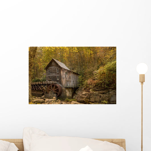 Babcock Grist Mill West Close-up Wall Decal