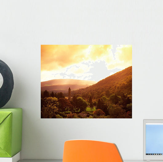 Monastic Site, Glendalough, Co Wicklow, Ireland Wall Mural