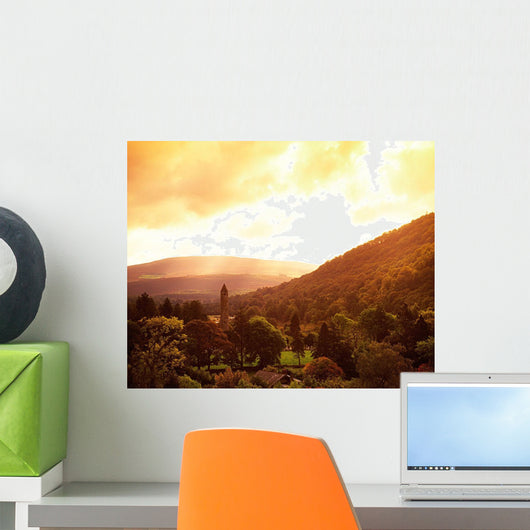 Monastic Site, Glendalough, Co Wicklow, Ireland Wall Mural