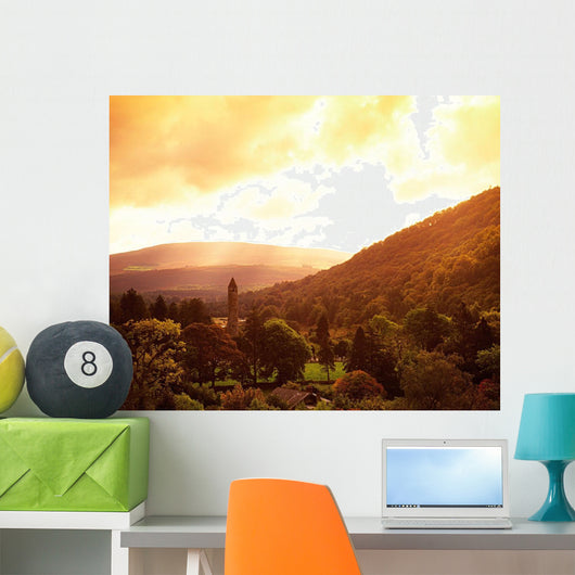 Monastic Site, Glendalough, Co Wicklow, Ireland Wall Mural