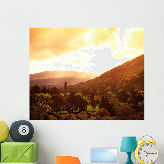 Monastic Site, Glendalough, Co Wicklow, Ireland Wall Mural