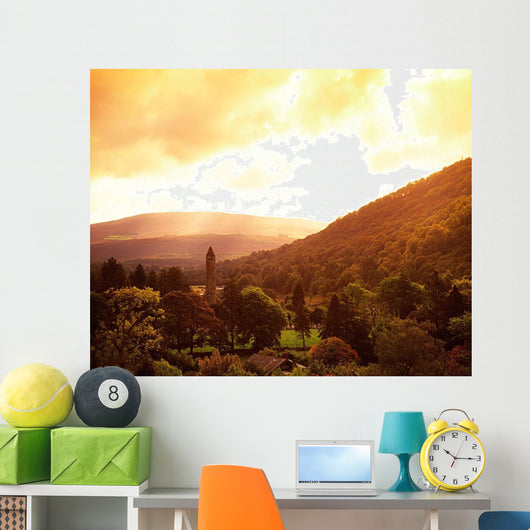 Monastic Site, Glendalough, Co Wicklow, Ireland Wall Mural
