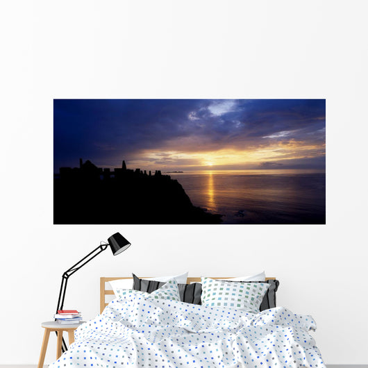 Dunluce Castle At Sunset, Co Antrim, Ireland Wall Mural
