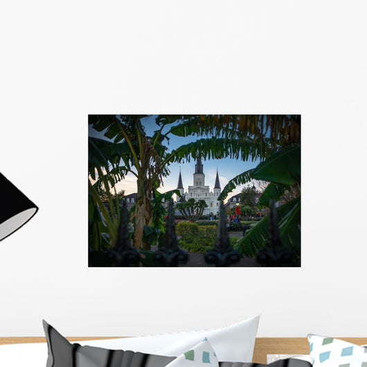 St Louis Cathedral through Wall Decal