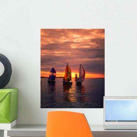 Sailing Yachts Wall Mural