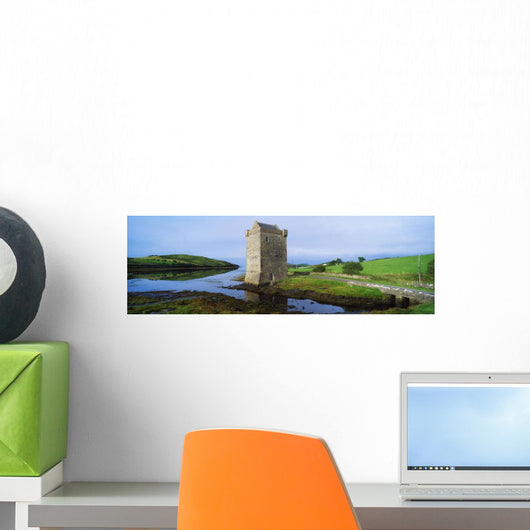 Rockfleet Castle, Clew Bay, Co Mayo, Ireland Wall Mural