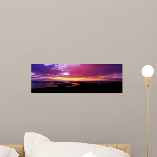 Sunset, Connemara, Co Galway, Ireland Wall Mural