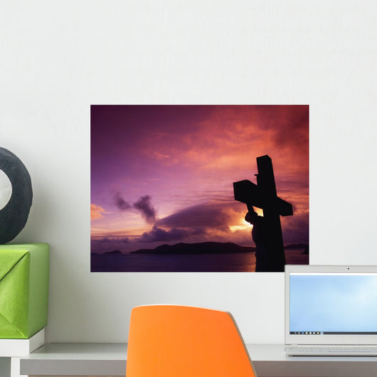 Sculpture Of Crucifixion Wall Mural