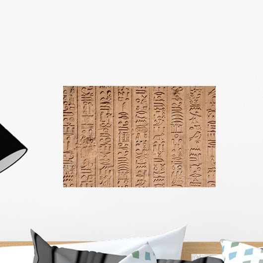 egypt hieroglyphs from Luxor Wall Mural