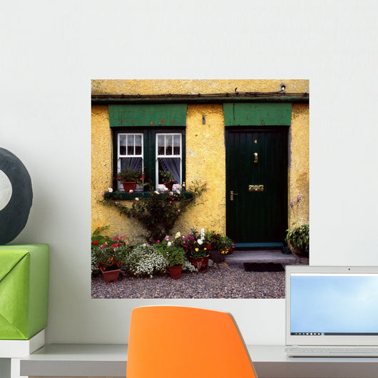 Cottage At Bushmills, Co Antrim, Ireland Wall Mural