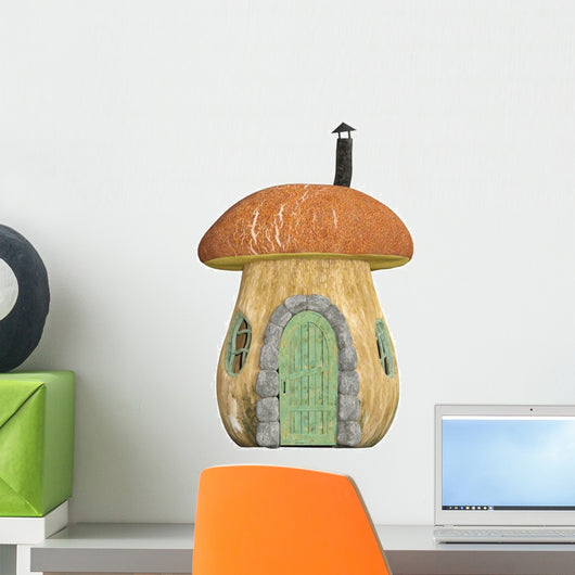 Fairy Mushroom House Wall Decal