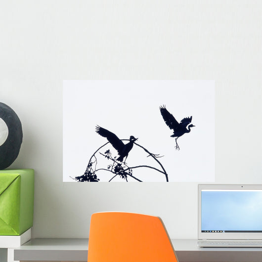 Herons In Flight Wall Decal