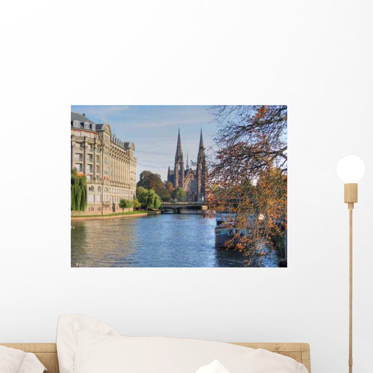 Detail Strasbourg River Wall Decal Design 2